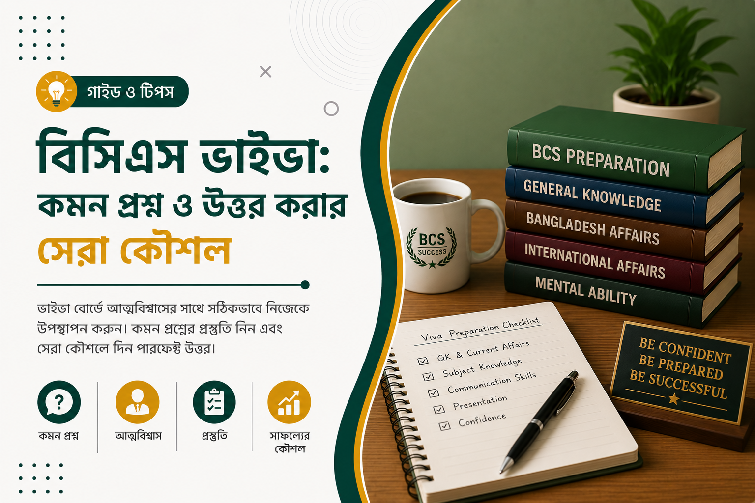 বিসিএস ভাইভা: কমন প্রশ্ন ও উত্তর করার সেরা কৌশল
